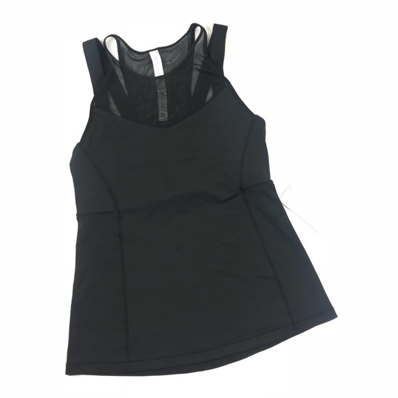 lululemon athletica Tops - Lululemon Running In the City Black Tank Size 8